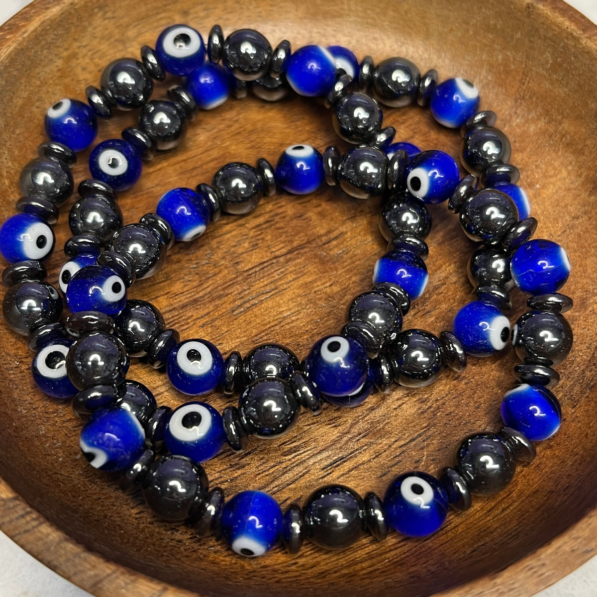 Evil Eye Hematite Bracelet