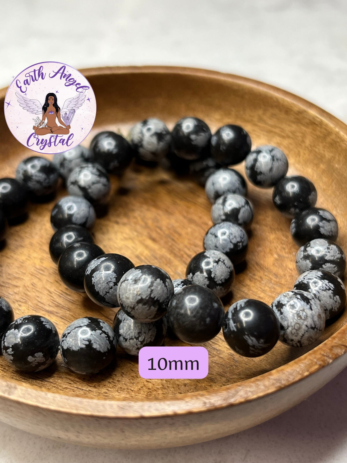 Snowflake Obsidian Bracelet
