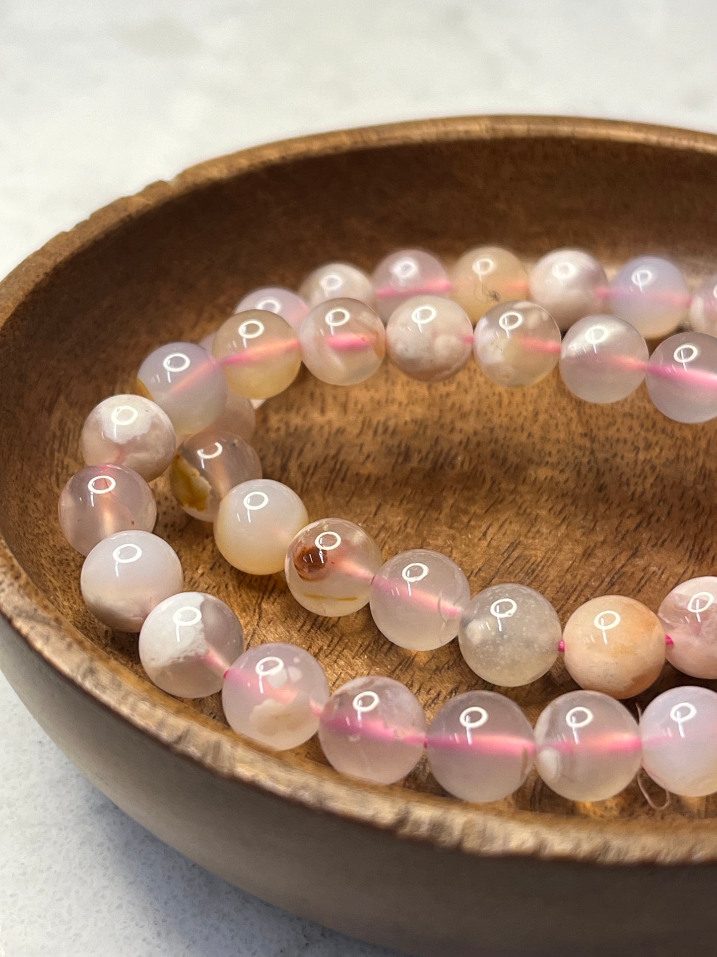 Flower Agate Bracelet