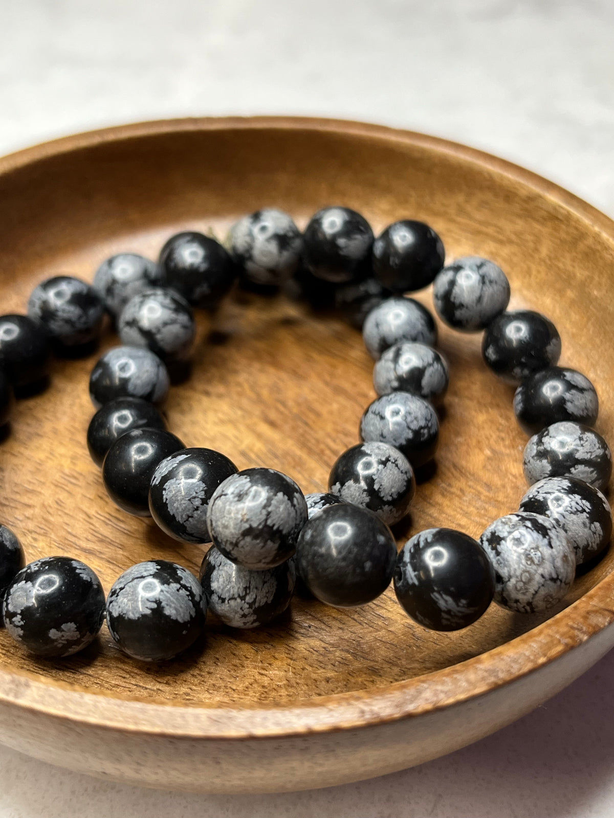 Snowflake Obsidian Bracelet