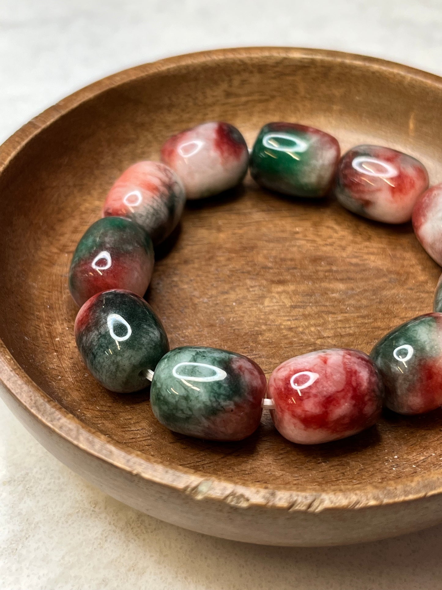 Watermelon Tourmaline Bracelet