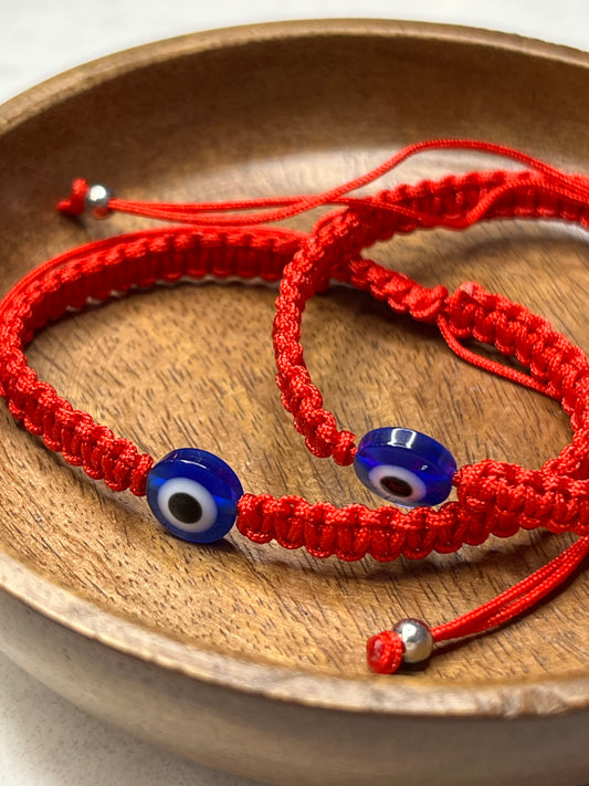 Evil Eye Bead String Bracelet