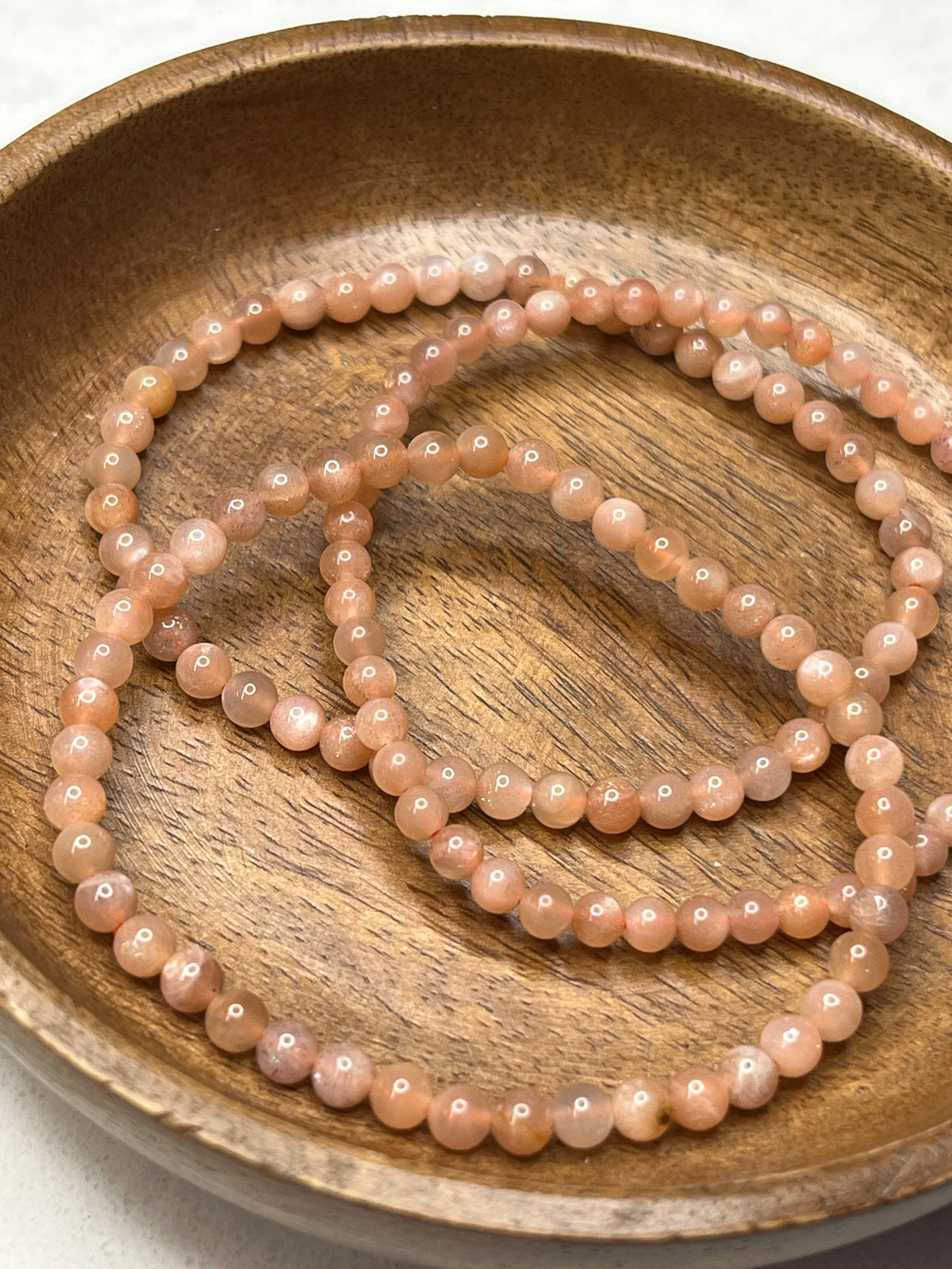 Peach Moonstone Bracelet