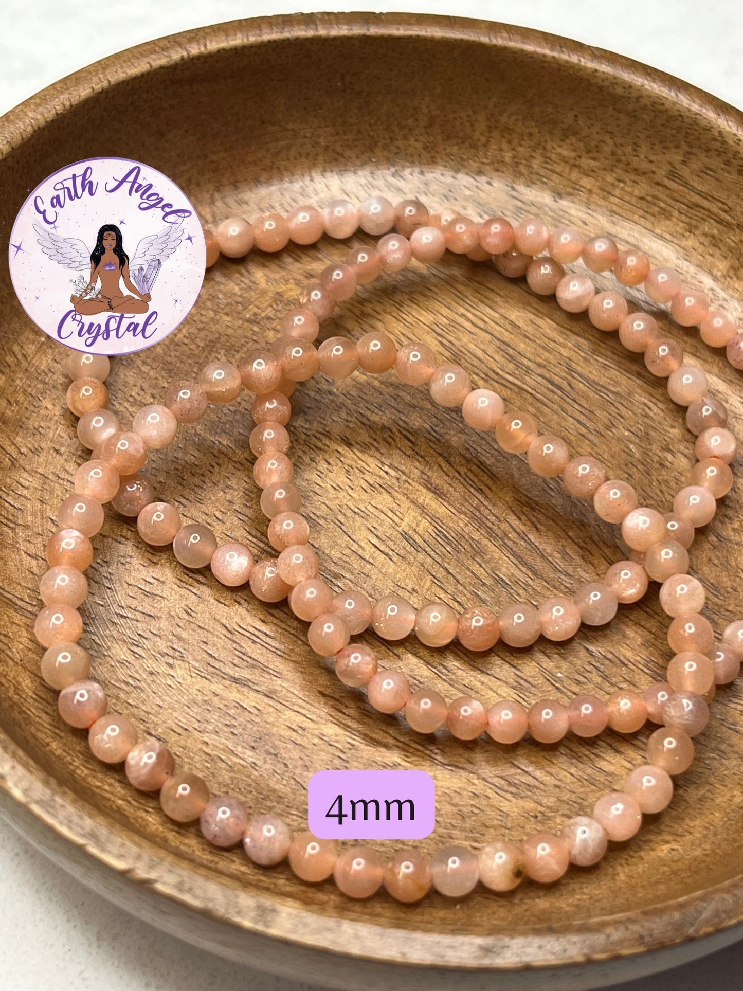 Peach Moonstone Bracelet