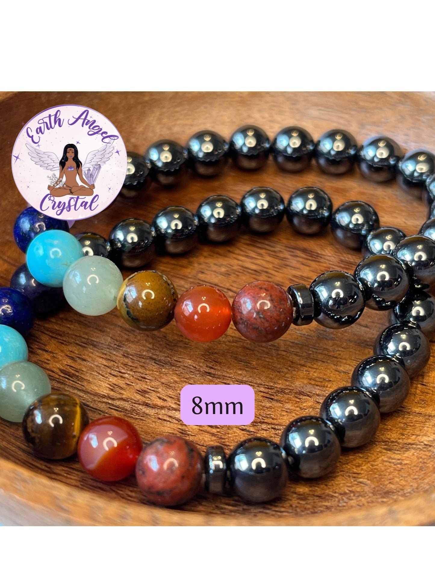 7 Chakra + Hematite Bracelet
