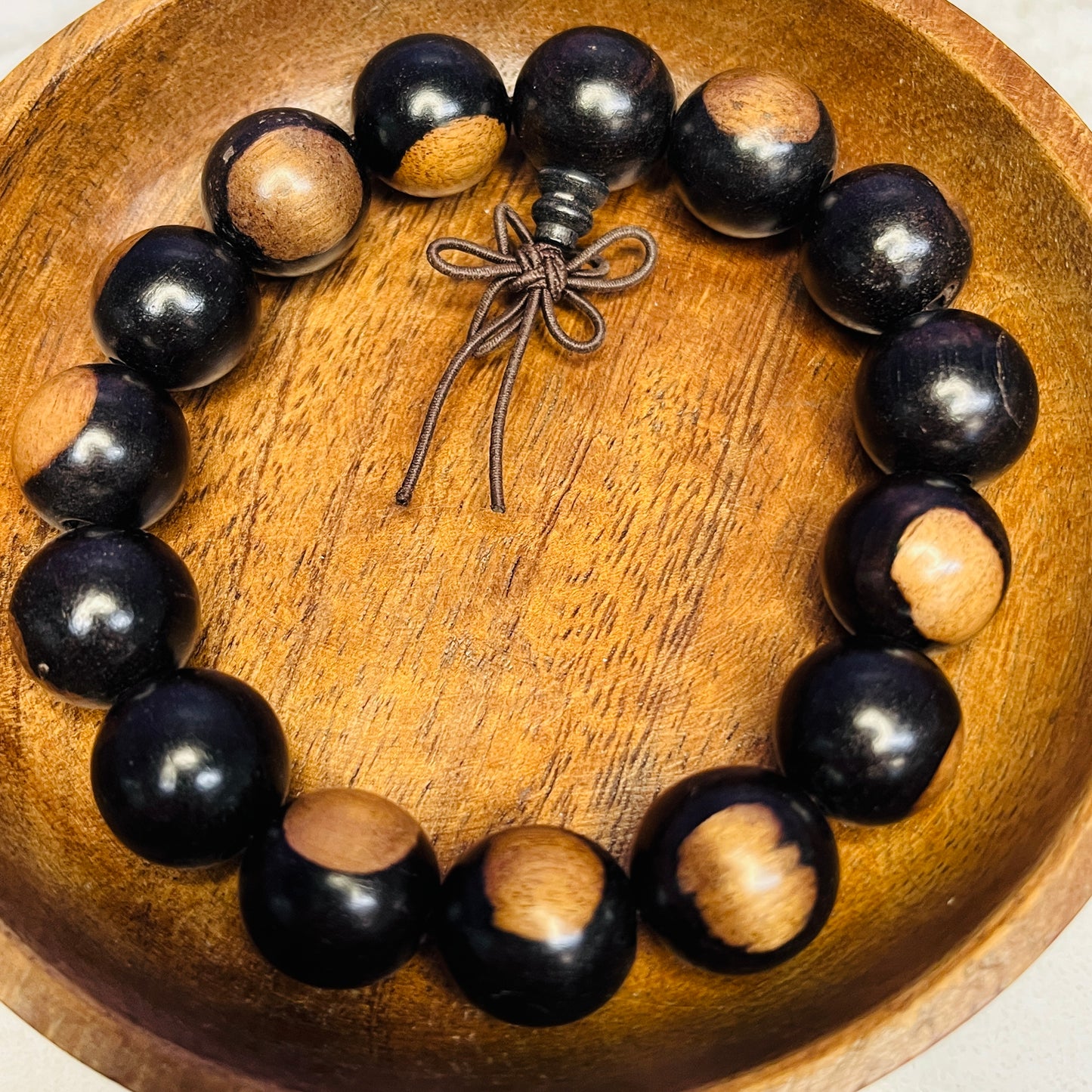 Mala Bead Bracelet - Brown