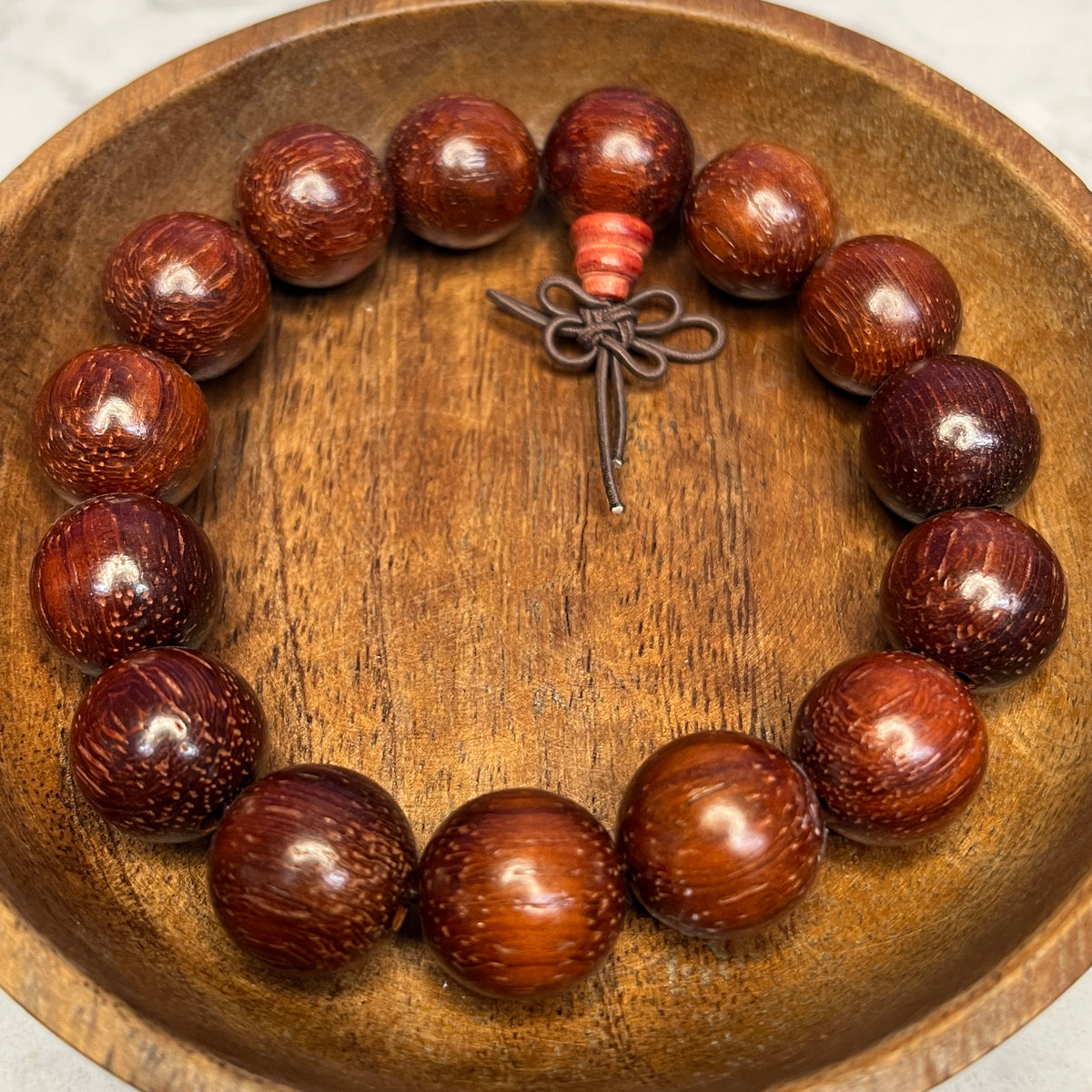 Mala Bead Bracelet - Red